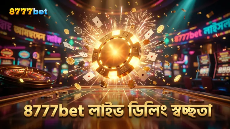 লাইভ ডিলারের স্বচ্ছ কার্ড ডিলিং নিশ্চিত করুন 8777bet-এ খেলার সময়