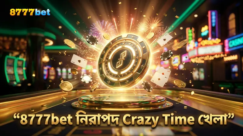 লাইভ Crazy Time এ Coin Flip ও Crazy Time বোনাসের নিরাপদ খেলা
