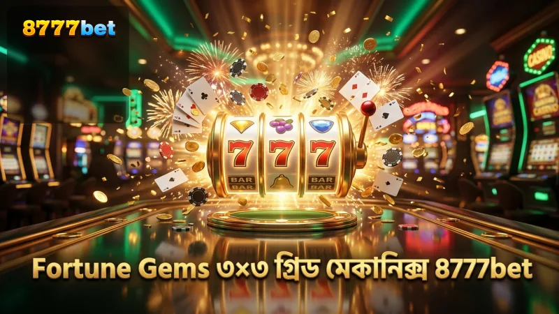 Fortune Gems-এর ৩x৩ গ্রিড মেকানিক্স স্পষ্টভাবে প্রদর্শন করে।