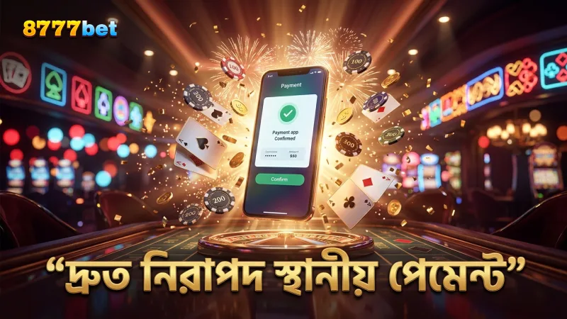 স্থানীয় পেমেন্ট পদ্ধতিতে দ্রুত এবং নিরাপদ লেনদেন হয়।