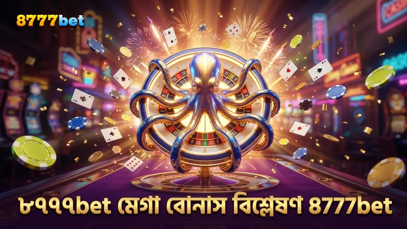 ৮৭৭৭bet-এ মেগা অক্টোপাস হুইল বোনাসের মাল্টিপ্লায়ার পাওয়ার বিশ্লেষণ।