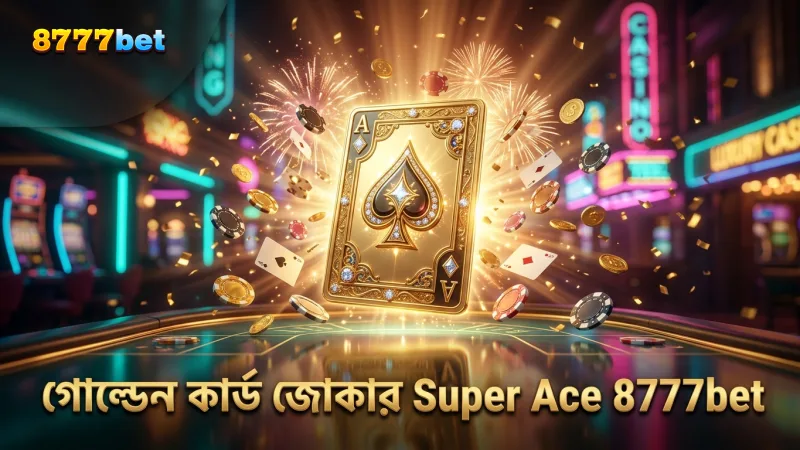 Super Ace-এ গোল্ডেন কার্ড জোকারে রূপান্তর করে জয় বাড়ায়।