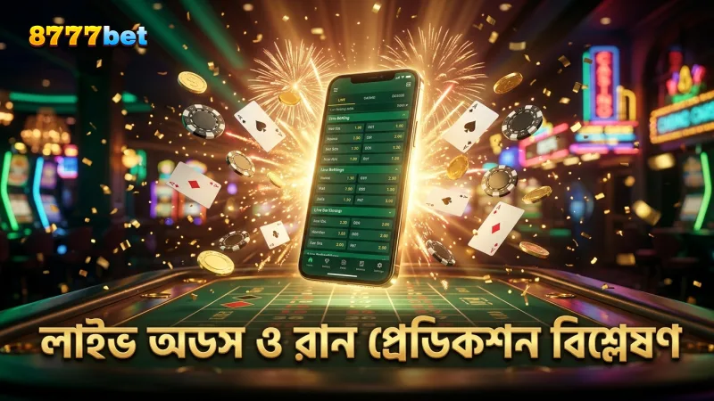লাইভ অডস ও ওভার-বাই-ওভার রান প্রেডিকশনের মাধ্যমে ম্যাচের গতিপথ নির্ণয়