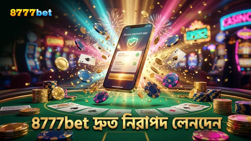 8777bet প্ল্যাটফর্মে দ্রুত লেনদেন ও নিরাপদ পেমেন্ট গেটওয়ে ব্যবহৃত হয়